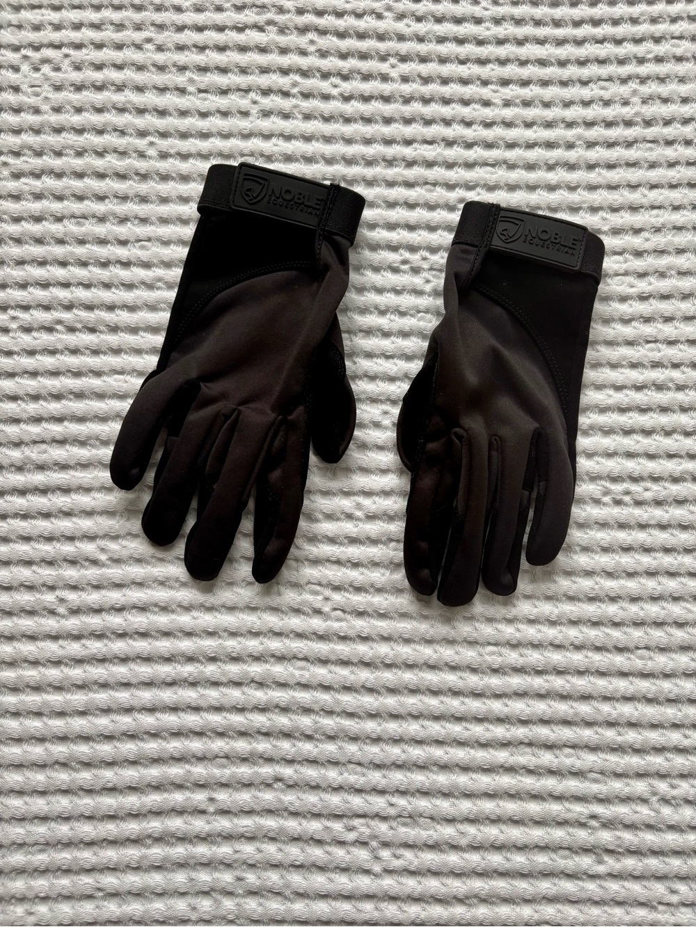 Noble Equestrian Perfect Fit Riding Gloves Black Size 7 Women’s Medium